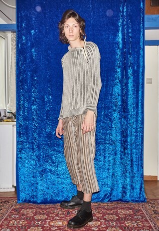 00' TECHNO SLAV BLEACHED EARTH TONES NORMCORE UNISEX JUMPER