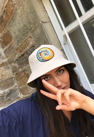 LOVE ROUTE MAKE LOVE NOT WAR UNISEX FESTIVAL BUCKET HAT