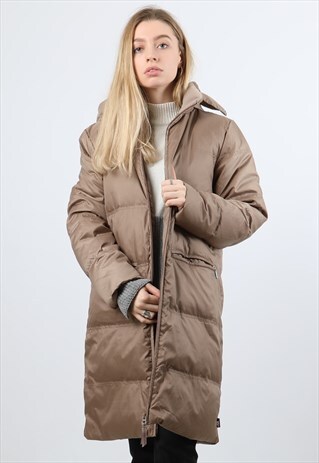 VINTAGE FILA LARGE BEIGE MEDIUM PADDED COAT