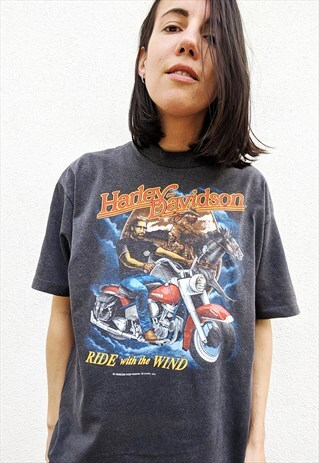 VINTAGE OVERSIZED 90S HARLEY DAVIDSON SHORT SLEEVES TSHIRT
