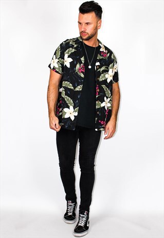 VINTAGE FLORAL PRINT SHIRT