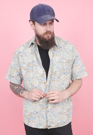 VINTAGE CRAZY PATTERNED SHIRT /R12094