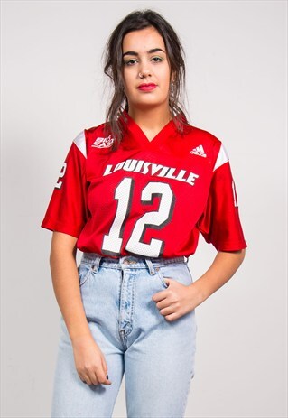90'S VINTAGE ADIDAS LOUISVILLE CARDINALS COLLEGE TOP JERSEY