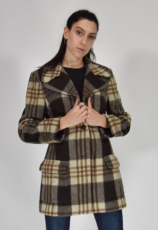 VINTAGE KRIZIA JEANS JACKET CLASSIC COAT ELEGANT FANTASY