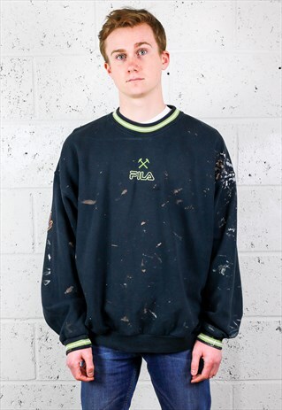 RETRO WEST HAM HAMMERS DISTRESSED SWEATSHIRT