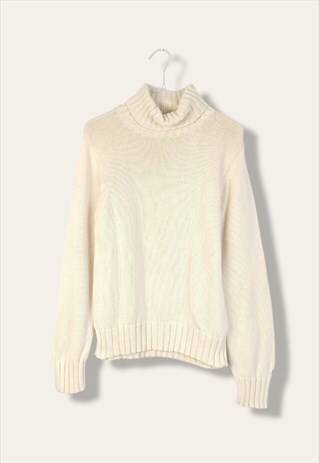 Vintage Columbia Jumper Turtle Neck in Beige S