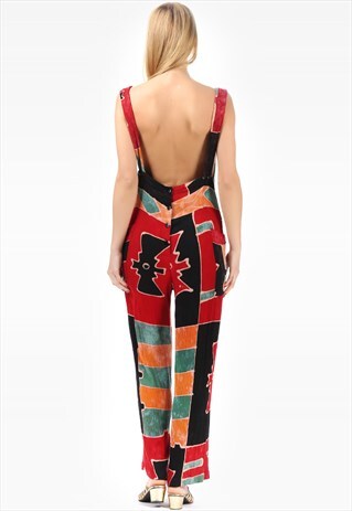 VINTAGE JUMPSUIT BACKLESS FESTIVAL