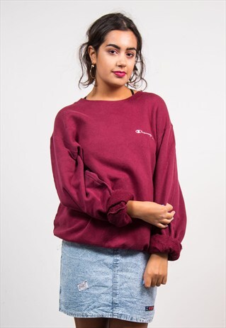 90'S VINTAGE BURGUNDY CHAMPION SWEATSHIRT