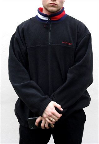 BLACK TOMMY HILFIGER FLEECE