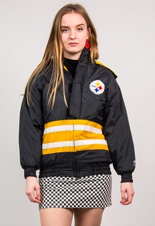 VINTAGE 90'S NFL PITTSBURGH STEELERS PADDED JACKET