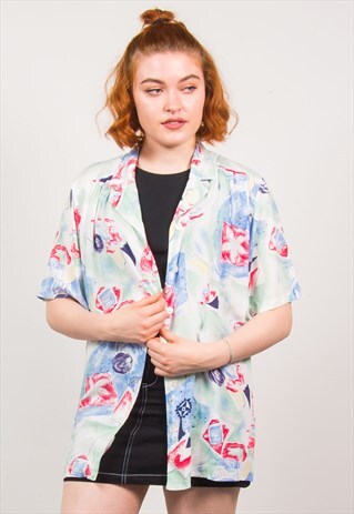 VINTAGE 90'S ABSTRACT PATTERN SHIRT