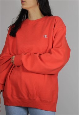Vintage Champion Sweatshirt Jumper w Logo Front