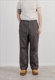 VINTAGE FILA PADDED GREY SKI SNOW PANTS MEN XL