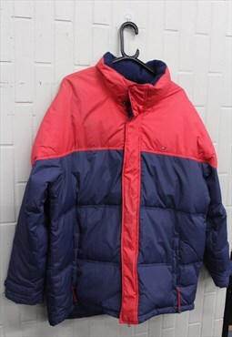 Vintage 90s Tommy Hilfiger Puffer Jacket / Coat. Waterproof