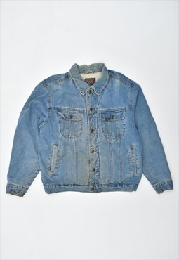 Vintage 90's Lee Sherpa Denim Jacket Blue
