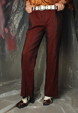 WILTED ROSE FLARED TROUSERS