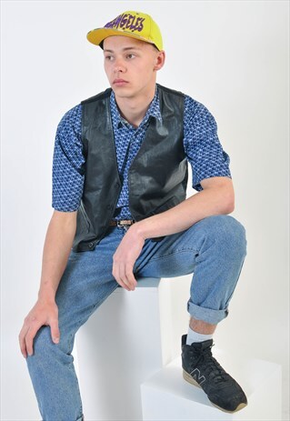 VINTAGE 90S REAL LEATHER VEST