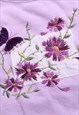 VINTAGE  DECORATED ORIGINALS SWEATSHIRT FLOWER CREWNECK