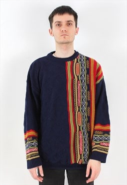 Vintage Sweater 3d Australian style Men Wool Pullover Jumper