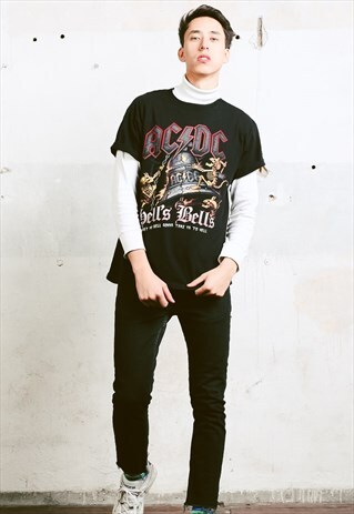 VINTAGE 90S AC/DC PRINT T-SHIRT