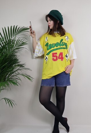 VINTAGE 90S OVERSIZED BASEBALL JERSEY TEE TOP