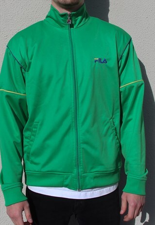 green fila track top