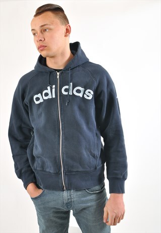 VINTAGE ADIDAS TRACK JACKET IN BLUE