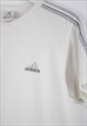 VINTAGE ADIDAS T-SHIRT IN WHITE S