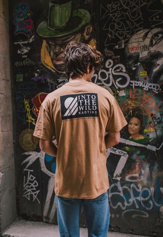 "IN TO THE WILD" HAZELNUT T-SHIRT