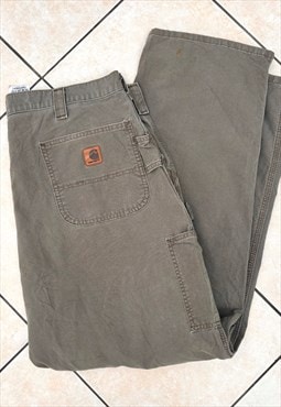 Carhartt khaki cargo trousers straight leg 38 x 32