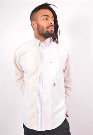 VINTAGE TOMMY HILFIGER SHIRT LOOSE FIT STRIPES MULTI
