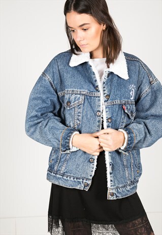 VINTAGE 80S LEVI'S WINTER SHEEPSKIN JACKET / R0239