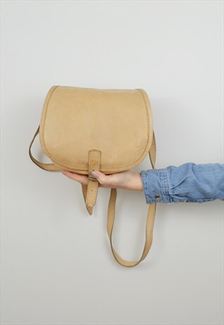 LEATHER SADDLE BAG