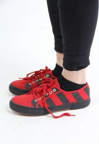 VINTAGE SUPERGA STRIPED TRAINERS