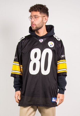NFL JERSEY PITTSBURGH STEELERS AMERICAN FOOTBALL SHIRT