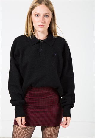 VINTAGE 80S POLO RALPH LAUREN KNIT JUMPER / S0097