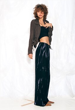 Vintage 90s Jacket in Brown Ruched