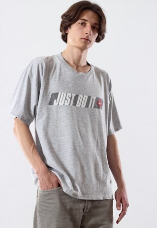 90'S VINTAGE MENS NIKE JUST DO IT BIG LOGO T SHIRT TEE