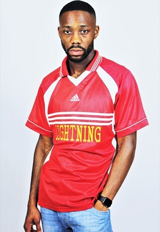 RETRO / 90'S / ADIDAS / RED FOOTBALL TOP