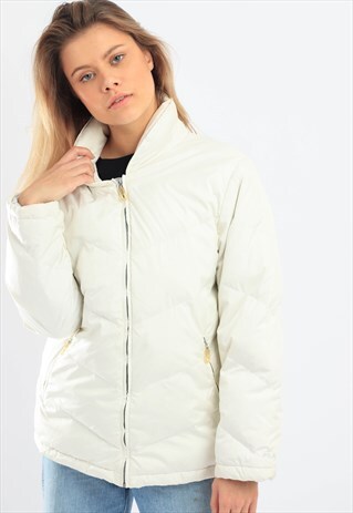 VINTAGE FILA PUFFER JACKET WHITE