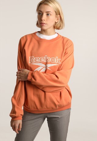 90S REEBOK PRINTED SPELLOUT SWEATSHIRT