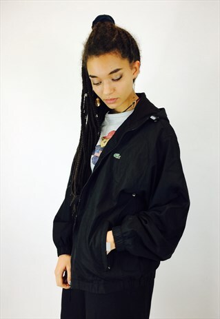 LACOSTE BLACK WINDBREAKER