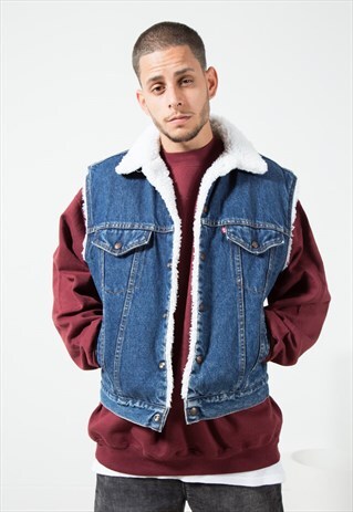 VINTAGE 80'S LEVI'S DENIM GILET / S1595