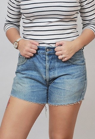 LEVI'S 501 LIGHT BLUE DENIM SHORTS