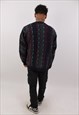 VINTAGE MEN'S SUNDAY COOGI STYLE MULTICOLOUR CARDIGAN