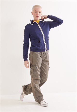 VINTAGE RALPH LAUREN ZIP-UP HOODIE NAVY