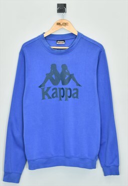 Vintage Kappa Sweatshirt Blue Medium