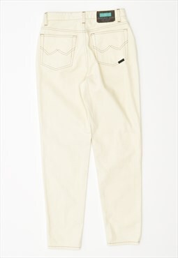 Vintage Benetton Jeans High Waist Slim Off White