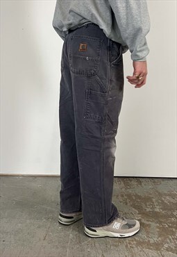 Vintage Carhartt Carpenter Pants Men's Navy Blue