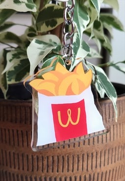 Potatoes Fries Fast Food Mcdonalds - Acrylic Keychain